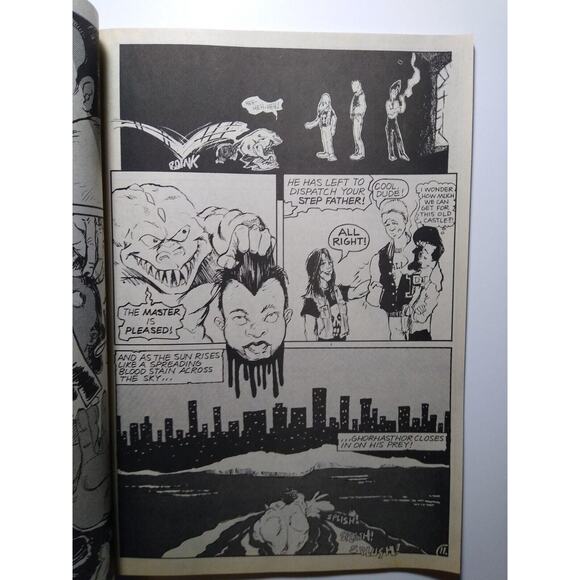 Metallica Metal Thunder Hard Rock Fantasy Comic July 1992 Art Vintage NOS Unused - Picture 10 of 10